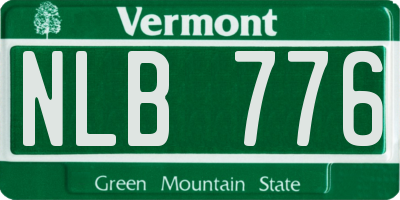 VT license plate NLB776
