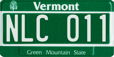 VT license plate NLC011