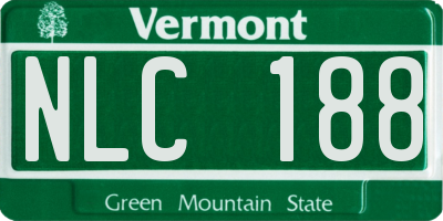 VT license plate NLC188
