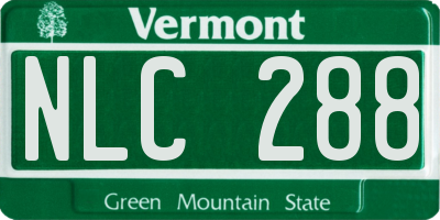 VT license plate NLC288
