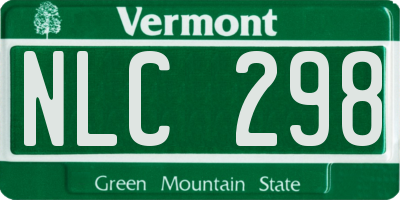 VT license plate NLC298