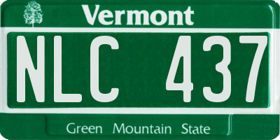 VT license plate NLC437