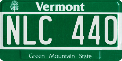 VT license plate NLC440