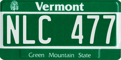 VT license plate NLC477