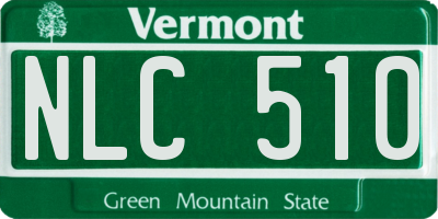 VT license plate NLC510