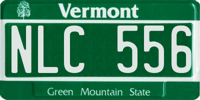 VT license plate NLC556