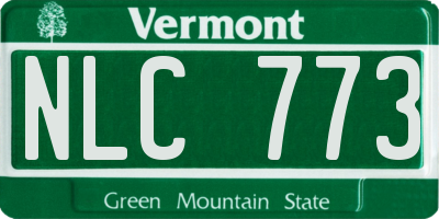 VT license plate NLC773
