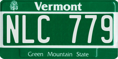 VT license plate NLC779