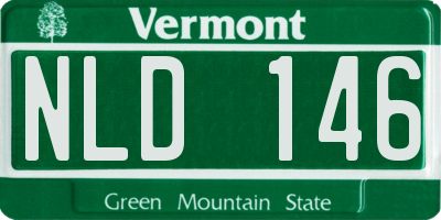 VT license plate NLD146