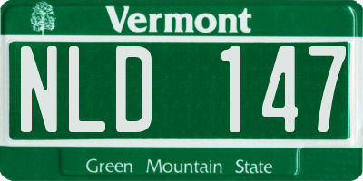 VT license plate NLD147