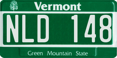 VT license plate NLD148