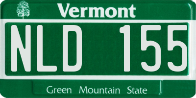 VT license plate NLD155