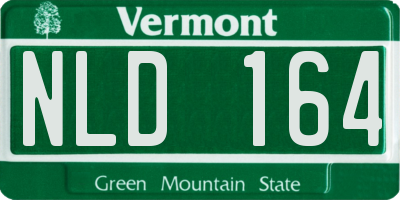 VT license plate NLD164