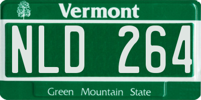 VT license plate NLD264