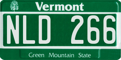 VT license plate NLD266