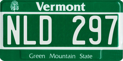 VT license plate NLD297