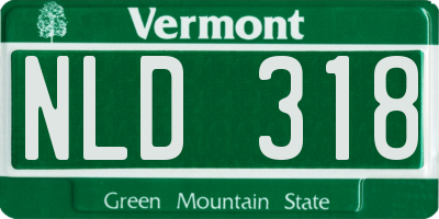 VT license plate NLD318