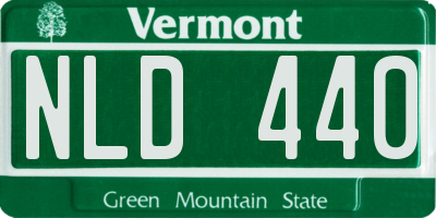 VT license plate NLD440