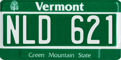 VT license plate NLD621
