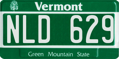 VT license plate NLD629
