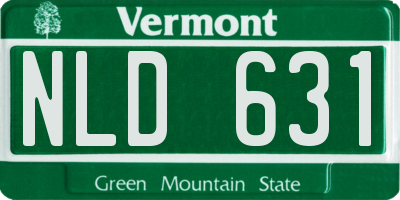 VT license plate NLD631