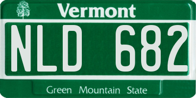 VT license plate NLD682