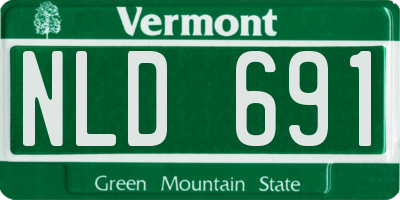 VT license plate NLD691