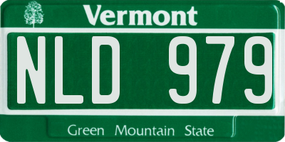 VT license plate NLD979