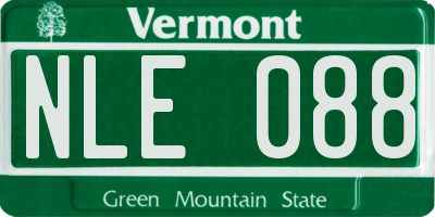 VT license plate NLE088