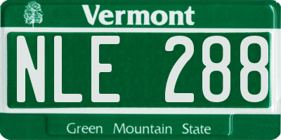 VT license plate NLE288