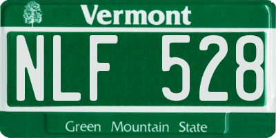 VT license plate NLF528