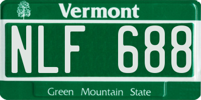 VT license plate NLF688