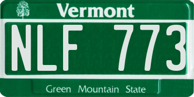 VT license plate NLF773