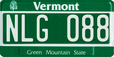 VT license plate NLG088