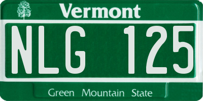 VT license plate NLG125