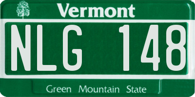 VT license plate NLG148