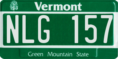 VT license plate NLG157