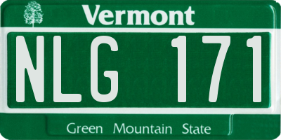 VT license plate NLG171