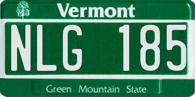VT license plate NLG185