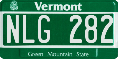 VT license plate NLG282