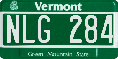 VT license plate NLG284
