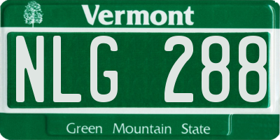 VT license plate NLG288