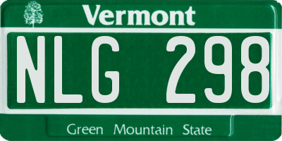 VT license plate NLG298