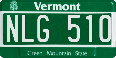 VT license plate NLG510