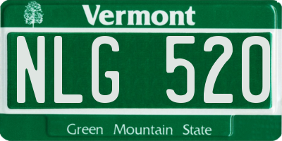 VT license plate NLG520