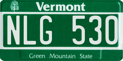 VT license plate NLG530