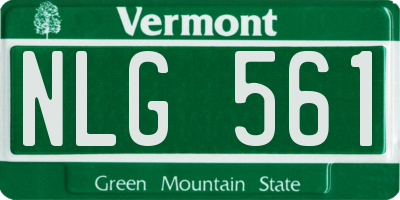 VT license plate NLG561