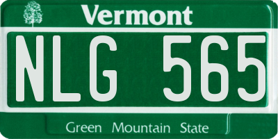 VT license plate NLG565