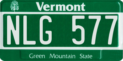 VT license plate NLG577