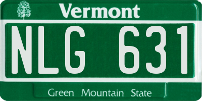 VT license plate NLG631